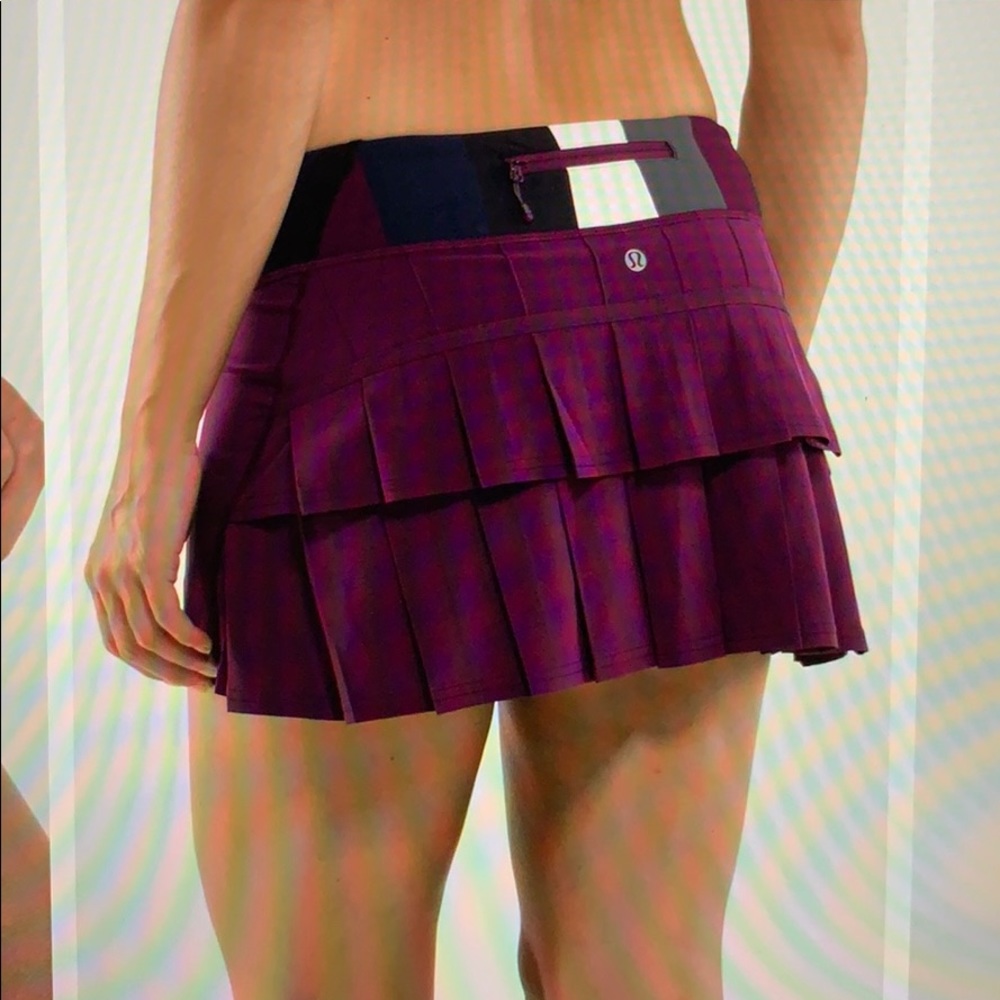 Lululemon Run Pace Setter Skirt Plum